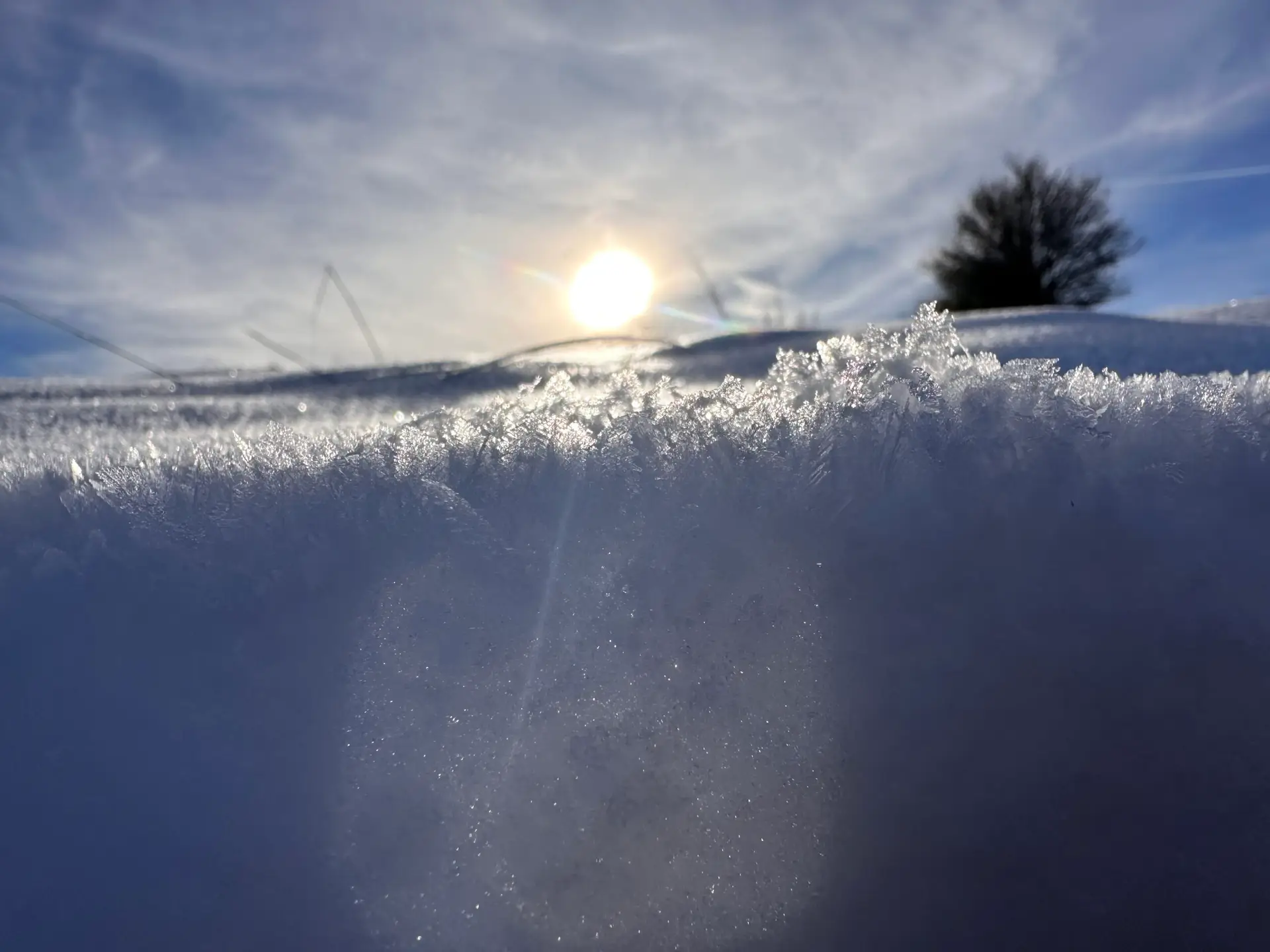 Eiskristalle Winter Schneelandschaft Österreich